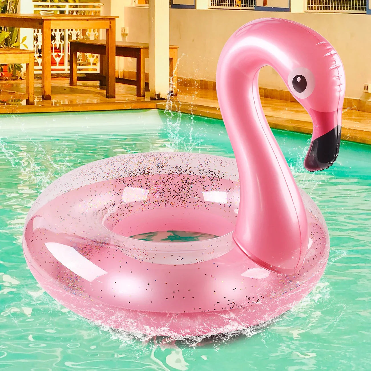 Giant Pink Flamingo Float