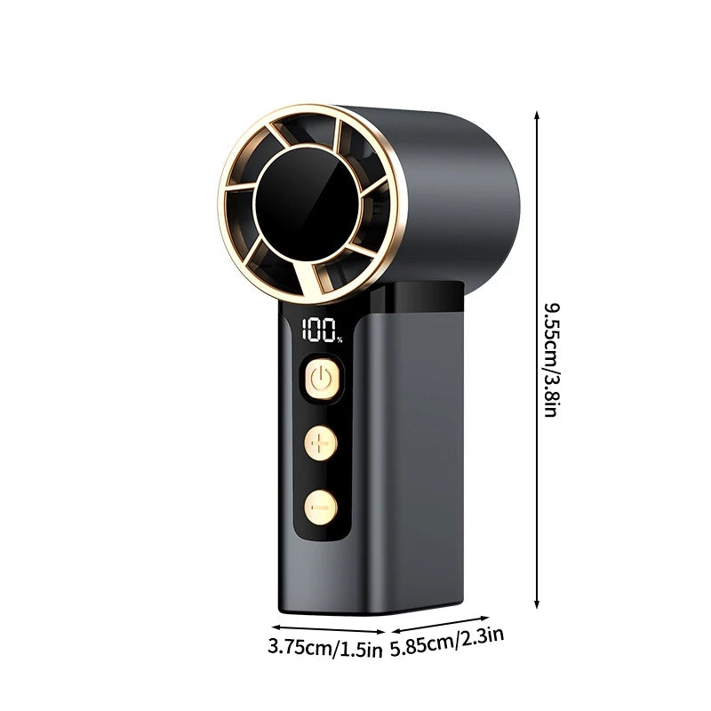 Mini Turbo USB Fan – Portable Cooling for Summer and Camping