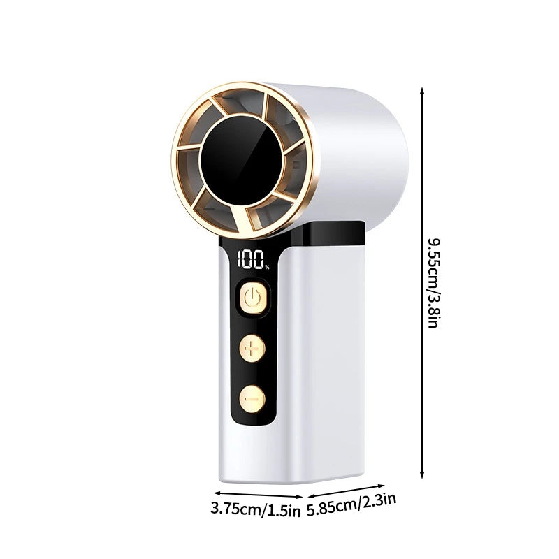 Mini Turbo USB Fan – Portable Cooling for Summer and Camping